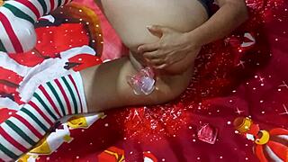 christmas day indian masturbation against the system in latin underwear