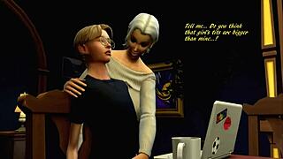 sims 4 pearl-porn unfolds a wild animated interracial adventure.