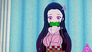 tanjiro and nezuko explore kimetsu no yaiba hentai with gameplay and uncensored scenes