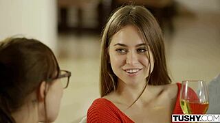 Vixenplus Riley Reid Takes First Double Penetration! Slam That Ass Hard!