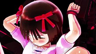 Haruka faces a game challenge in the anime series