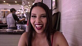 latina amateur flashing in playful mexican roleplay for fun