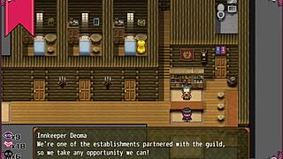 Is This Confused Witch Stripping In The Men's Bathroom From Ceres And The Contract Guild Hentai Game Part 3?