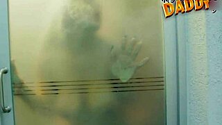 how does my blonde girlfriend feel with that big cock in the steam?