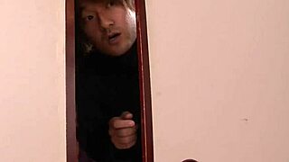 Japanese Teen Girl Rubbing Her Tight Pussy in Solo Action