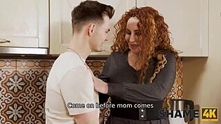 can a curly redhead cougar seduce her neighbor with pie and oral?