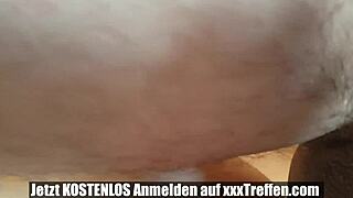 Young german teen girlfriend gets anal fucked in pov homemade scene