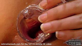 teen blonde sarah gets her pussy gaped with a speculum at the gyno! 😱