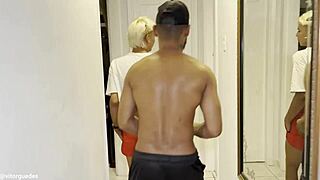 Two Brazilians Fuck Argentine Bareback