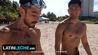 Mexican hunk gets a holiday massage with a happy ending