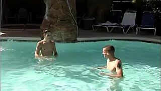 just chilling with a hot blowjob and anal session by the beach and pool