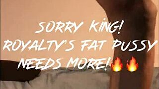 Black Creamy Pussy Royalty Loves Being Nasty!