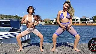 a maneira mais rápida de perder calorias? just dance and zumba can't beat a good cumshot with a latina milf friend