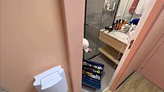 Check out the building technician sucking big cock, he boasts