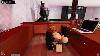 cheating roblox girl takes big black cock in anime hentai