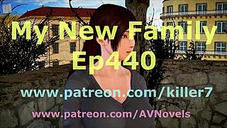 In my new family, the teen flaunts big tits and ass