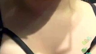 Russian slut displays her large tits on periscope for viewers to enjoy.