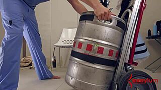 Gia Page Serves Beer from Ass Before Intense Anal and ATM Action. Kinky Domination Scene Unfolds.