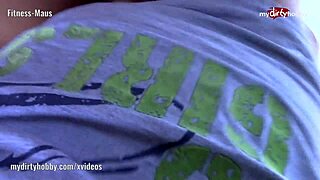 Exploring my dirty hobby with fitness-maus spreading her sexy legs.