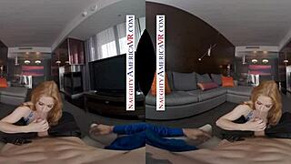 Naughty America features Penny Pax fucking you in virtual reality with her big tits and monster cock