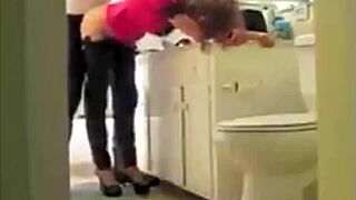 French Slut Gets Banged Hard in the Kitchen by Her Neighbor