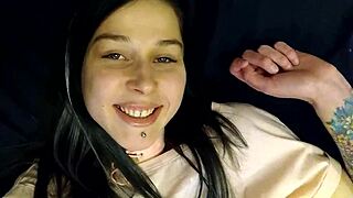 Watch laruna mave, the horny 18+ slut, reach orgasm with cum 😍