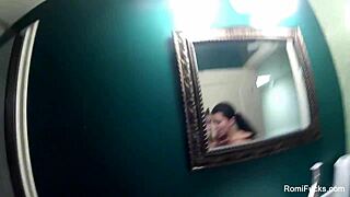 Romi rain feels pleasure in the shower nude