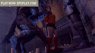 Werewolf Fucking a Perfect Pussy in Wild Animated Hentai Action Tonight