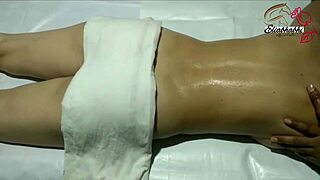 Want to see this Indian amateur lady giving a full body massage up close at home?