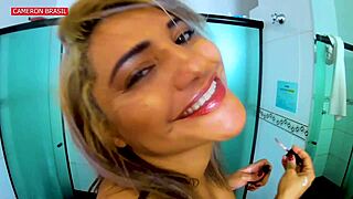 Delicia de loira cameron brasil in group hardcore