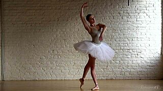 Wow! Ballerina Annett A Strips for Classic Nude Ballet Show!