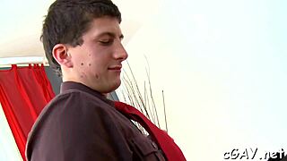 Dirty homosexual sex unfolds with hunks sucking cocks