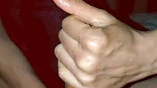 sexy skinny couple enjoys an intense handjob session