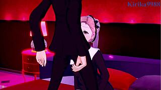 miko ino and tsubame koyasu and yu ishigami have intense sex in kaguya-sama hentai.