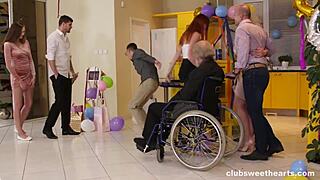 Is this family birthday party crazy? All inside with big cocks.