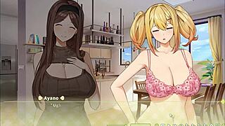 Summer Clover Harem Hentai Game Ep 2 - Sexy Boss Offers Quickie