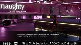 strip club seduction in 3dxchat dating sim with dancing