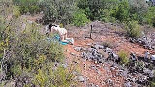Chubby Dude Fucks Hot Latina Outdoors, But Can You Handle Her Curves?