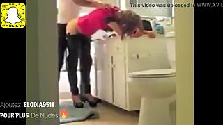 French Slut Gets Banged Hard in the Kitchen by Her Neighbor