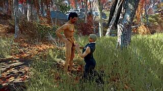 In the woods with Stan and Jonathan enjoying nature