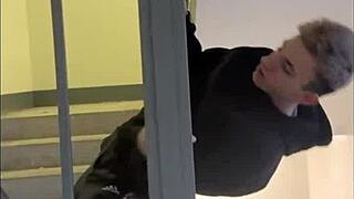 Guy Jerking Off Gets Blowjob