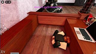 cheating roblox girl takes big black cock in anime hentai