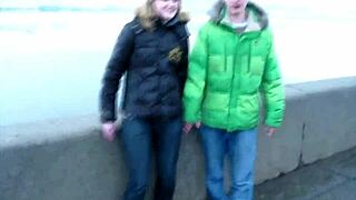 Casual teen sex with blowjob deepthroat gagging and cumshot