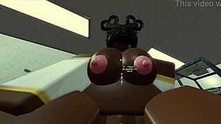 Hot Black Nun Gets Fucked in Roblox