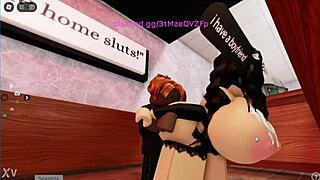 cheating roblox girl takes big black cock in anime hentai