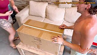 My stepfather's gift arrived, a real tantaly doll