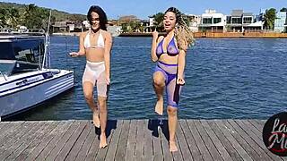 a maneira mais rápida de perder calorias? just dance and zumba can't beat a good cumshot with a latina milf friend