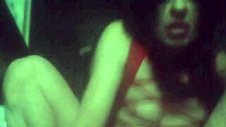 Black transsexual uses dildo for anal pleasure.