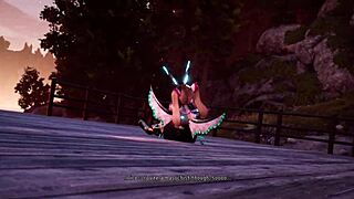 i explore under the princess knight's big tits and ass in 3d hentai