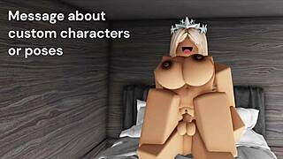 I am the rich girl from Roblox getting fucked with creampie in hentai riding